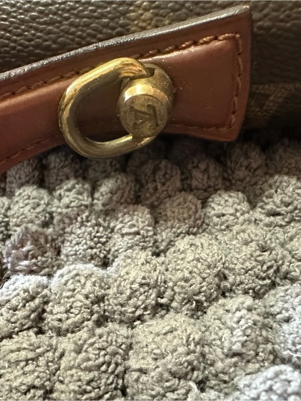 Louis Vuitton Brown Monogram Briefcase Porte Documents Bandouliere